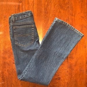 l.e.i. embroidered denim jeans